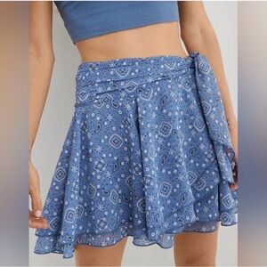 Aerie Blue Paisley Women's Skirt